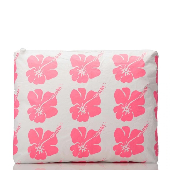 ALOHA Collection MAX Hibiscus Bloom Pouch in Electric Pink - Picture 5 of 5